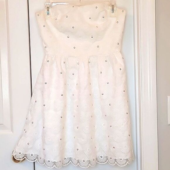 Lilly Pulitzer Dresses & Skirts - Lilly Pulitzer Payton White Cocktail Dress Size 0
